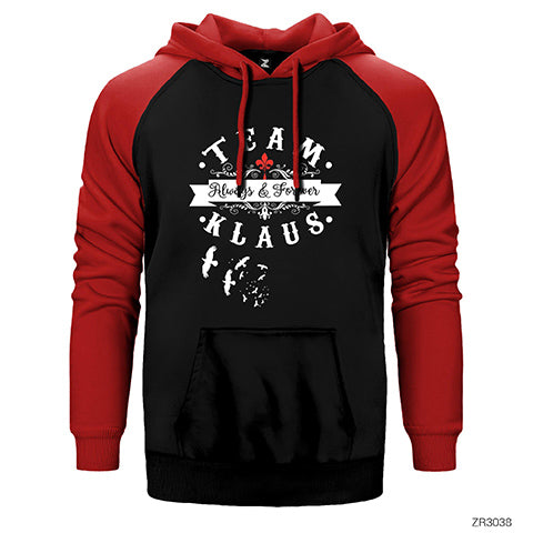 Team Klaus Çift Renk Reglan Kol Sweatshirt / Hoodie