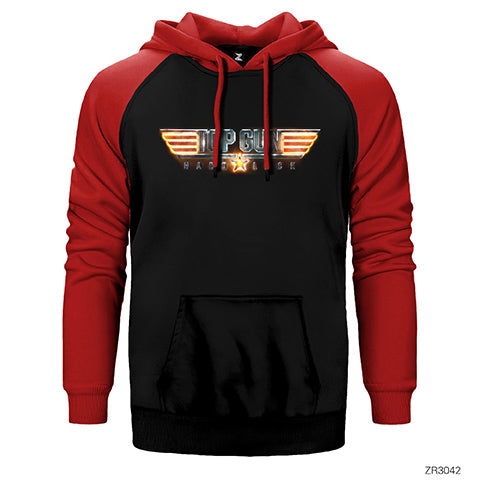 Top Gun Hard Lock Çift Renk Reglan Kol Sweatshirt / Hoodie