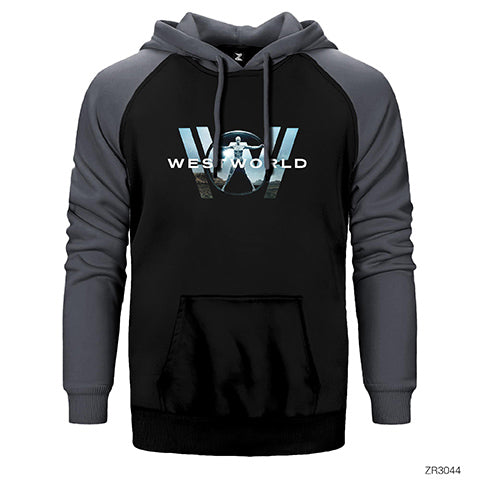 WestWorld Çift Renk Reglan Kol Sweatshirt / Hoodie