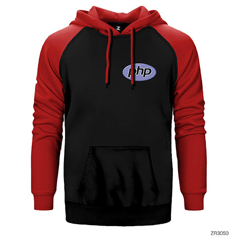 PHP Yazılımcı Çift Renk Reglan Kol Sweatshirt / Hoodie