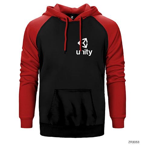 Unity Logo Çift Renk Reglan Kol Sweatshirt / Hoodie
