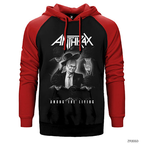 Anthrax Among The Living Çift Renk Reglan Kol Sweatshirt / Hoodie