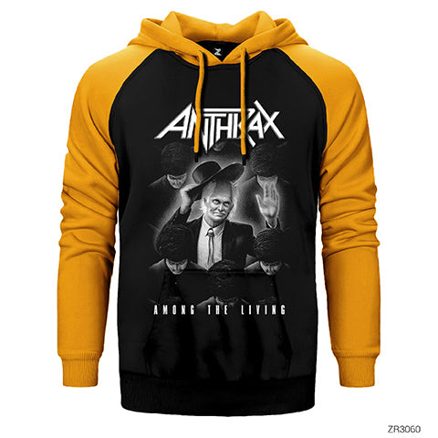 Anthrax Among The Living Çift Renk Reglan Kol Sweatshirt / Hoodie