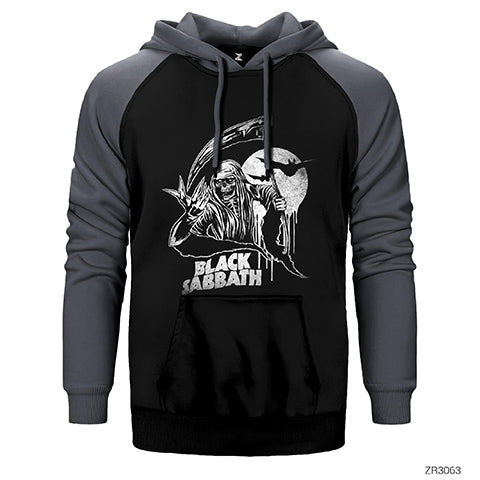 Black Sabbath in Dark Çift Renk Reglan Kol Sweatshirt / Hoodie