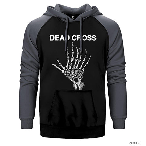 Dead Cross Çift Renk Reglan Kol Sweatshirt / Hoodie