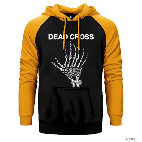 Dead Cross Çift Renk Reglan Kol Sweatshirt / Hoodie