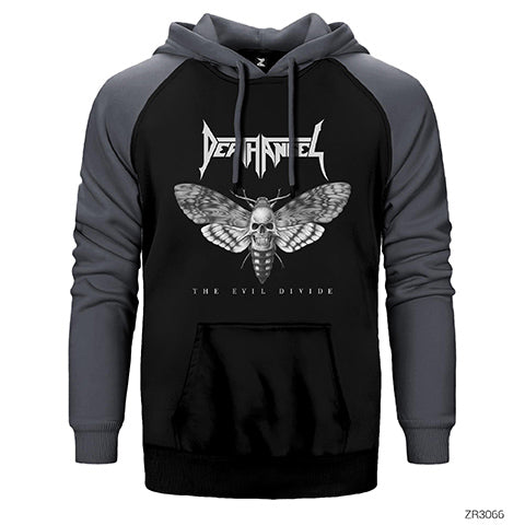 Death Angel The Evil Divide Çift Renk Reglan Kol Sweatshirt / Hoodie