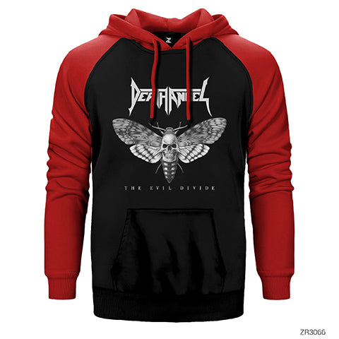 Death Angel The Evil Divide Çift Renk Reglan Kol Sweatshirt / Hoodie