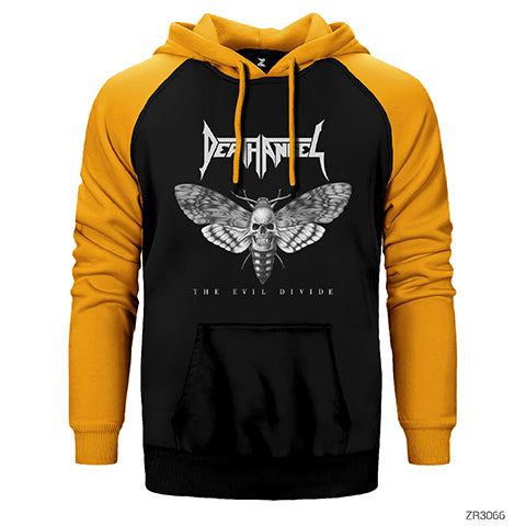 Death Angel The Evil Divide Çift Renk Reglan Kol Sweatshirt / Hoodie