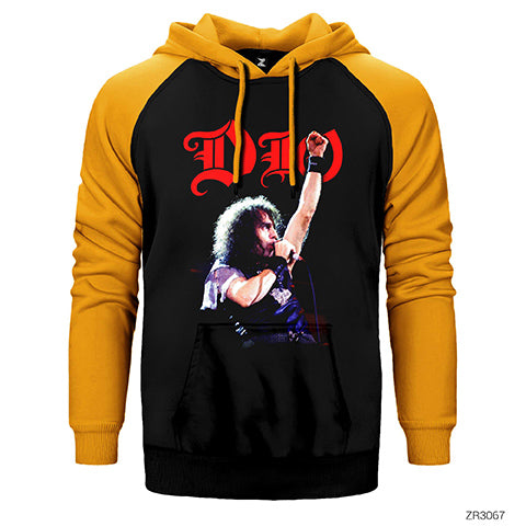 Dio We Rock Çift Renk Reglan Kol Sweatshirt / Hoodie