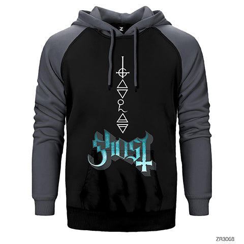 Ghost Rivals Çift Renk Reglan Kol Sweatshirt / Hoodie