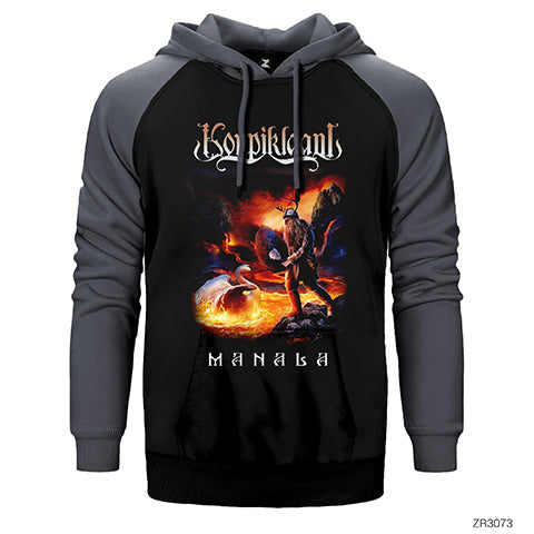 Korpikland Manala Çift Renk Reglan Kol Sweatshirt / Hoodie