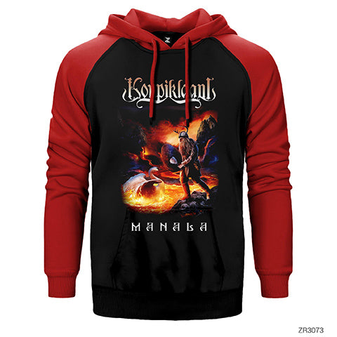 Korpikland Manala Çift Renk Reglan Kol Sweatshirt / Hoodie