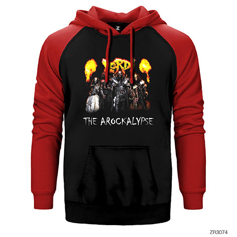 Lordi The Arockalypse Hard Rock Hallelujah Çift Renk Reglan Kol Sweatshirt / Hoodie