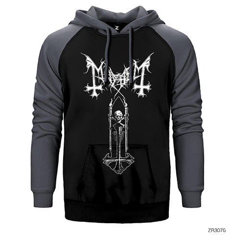 Mayhem T Cross Çift Renk Reglan Kol Sweatshirt / Hoodie