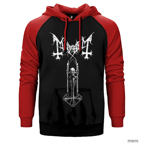 Mayhem T Cross Çift Renk Reglan Kol Sweatshirt / Hoodie