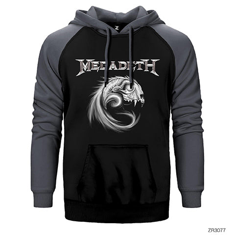 Megadeth Youthanasia Çift Renk Reglan Kol Sweatshirt / Hoodie