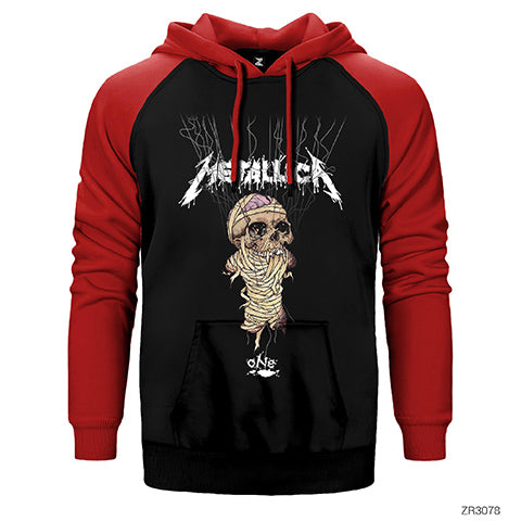 Metallica One Çift Renk Reglan Kol Sweatshirt / Hoodie