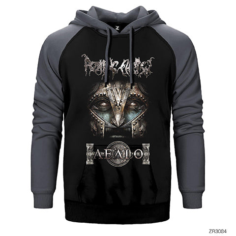 Rotting Christ Aealon Çift Renk Reglan Kol Sweatshirt / Hoodie