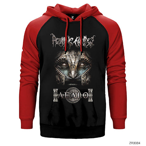 Rotting Christ Aealon Çift Renk Reglan Kol Sweatshirt / Hoodie