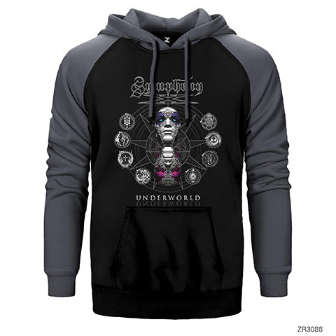Symphony X Underworld Çift Renk Reglan Kol Sweatshirt / Hoodie