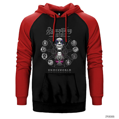 Symphony X Underworld Çift Renk Reglan Kol Sweatshirt / Hoodie
