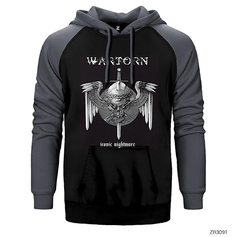 War Torn Iconic Nightmare Çift Renk Reglan Kol Sweatshirt / Hoodie