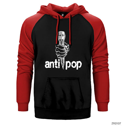 Antipop Çift Renk Reglan Kol Sweatshirt / Hoodie
