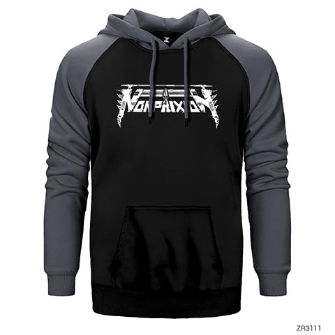 Non Phixion Çift Renk Reglan Kol Sweatshirt / Hoodie