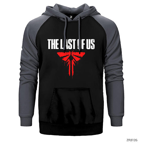 The Last of Us Blood Çift Renk Reglan Kol Sweatshirt / Hoodie