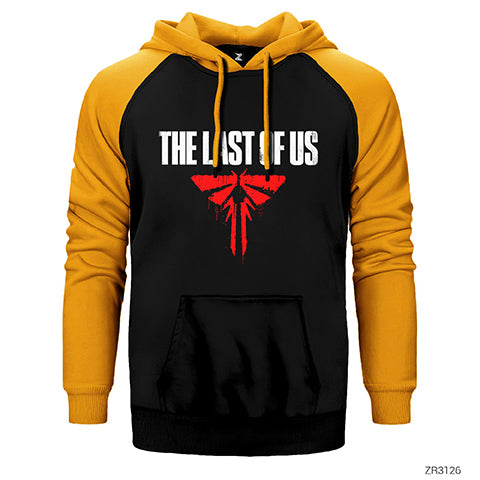 The Last of Us Blood Çift Renk Reglan Kol Sweatshirt / Hoodie
