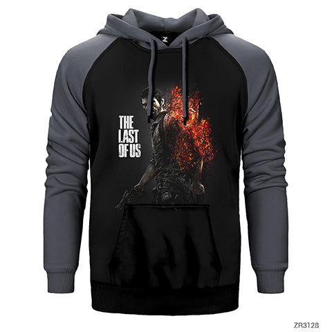 The Last of Us Fire Çift Renk Reglan Kol Sweatshirt / Hoodie