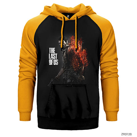 The Last of Us Fire Çift Renk Reglan Kol Sweatshirt / Hoodie