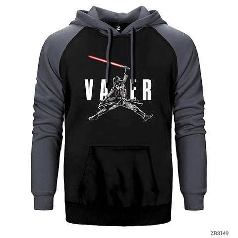 Air Vader Çift Renk Reglan Kol Sweatshirt / Hoodie