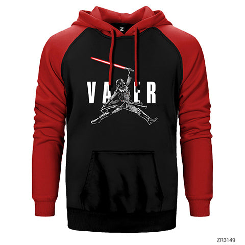 Air Vader Çift Renk Reglan Kol Sweatshirt / Hoodie