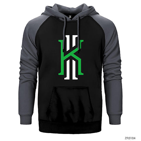 Kyrie Çift Renk Reglan Kol Sweatshirt / Hoodie