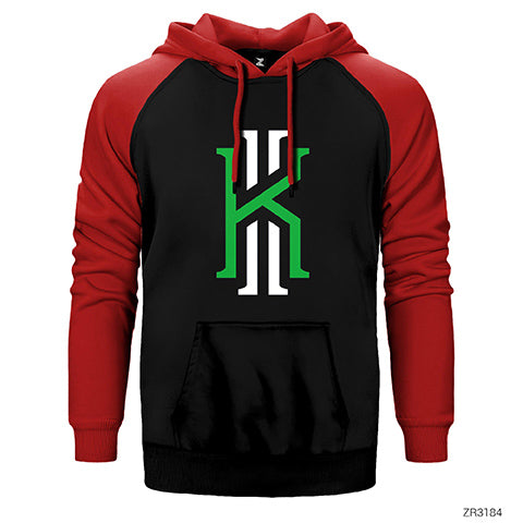 Kyrie Çift Renk Reglan Kol Sweatshirt / Hoodie