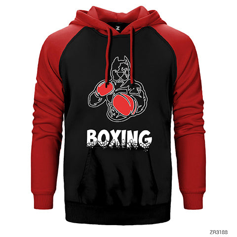 Pitbull Boxing Çift Renk Reglan Kol Sweatshirt / Hoodie