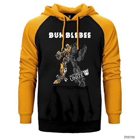 Bumble Bee Çift Renk Reglan Kol Sweatshirt / Hoodie