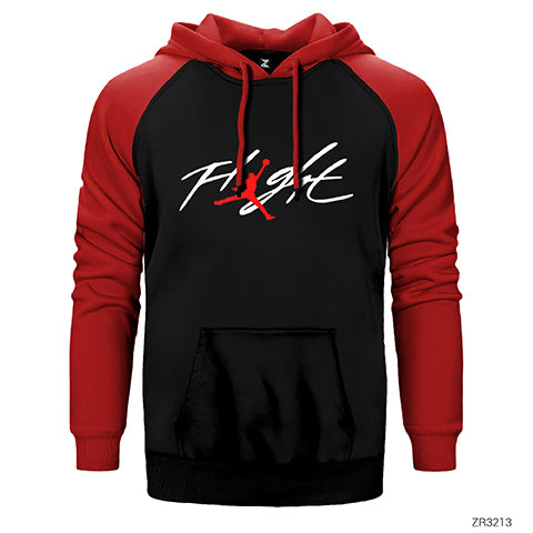 Air Jordan Flight Logo Çift Renk Reglan Kol Sweatshirt / Hoodie