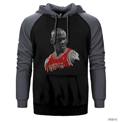 Air Jordan Text Çift Renk Reglan Kol Sweatshirt / Hoodie