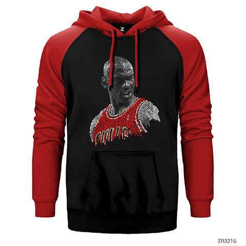 Air Jordan Text Çift Renk Reglan Kol Sweatshirt / Hoodie