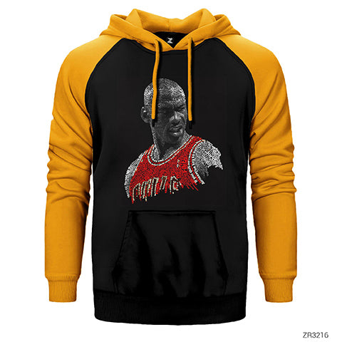 Air Jordan Text Çift Renk Reglan Kol Sweatshirt / Hoodie