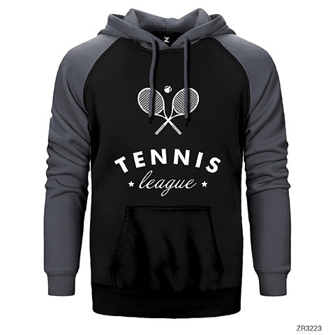 Tennis League Çift Renk Reglan Kol Sweatshirt / Hoodie