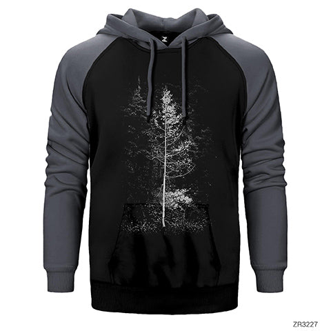 Forest Çift Renk Reglan Kol Sweatshirt / Hoodie