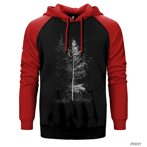 Forest Çift Renk Reglan Kol Sweatshirt / Hoodie