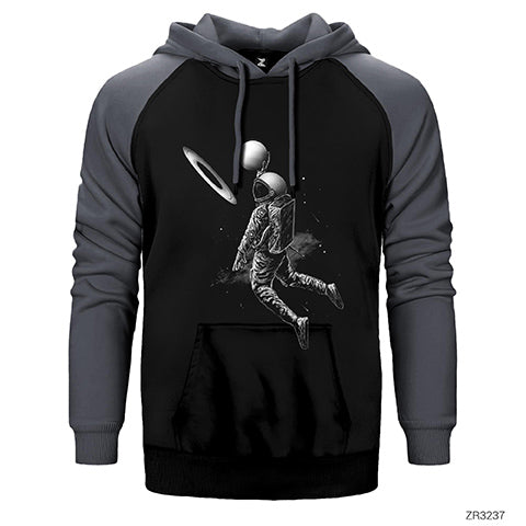 Saturn Dunk Çift Renk Reglan Kol Sweatshirt / Hoodie