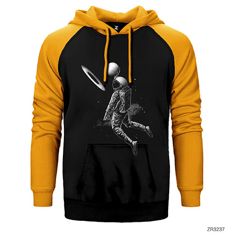 Saturn Dunk Çift Renk Reglan Kol Sweatshirt / Hoodie