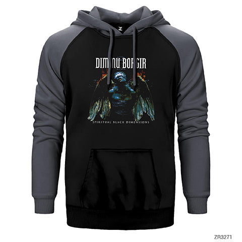 Dimmu Borgir Spiritual Black Dimensions Çift Renk Reglan Kol Sweatshirt / Hoodie