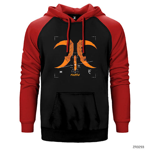 Fnatic Knifnatic Çift Renk Reglan Kol Sweatshirt / Hoodie